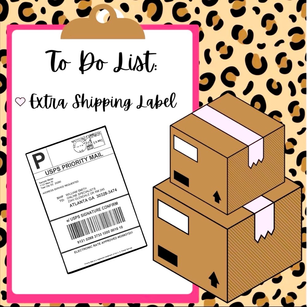 Extra Shipping Label